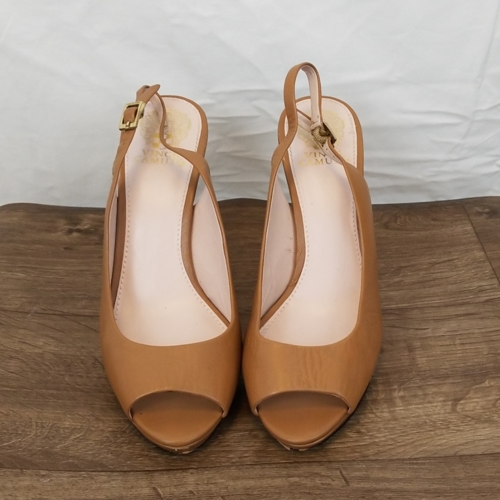 Vince Camuto Open Toe Heels, Size 10